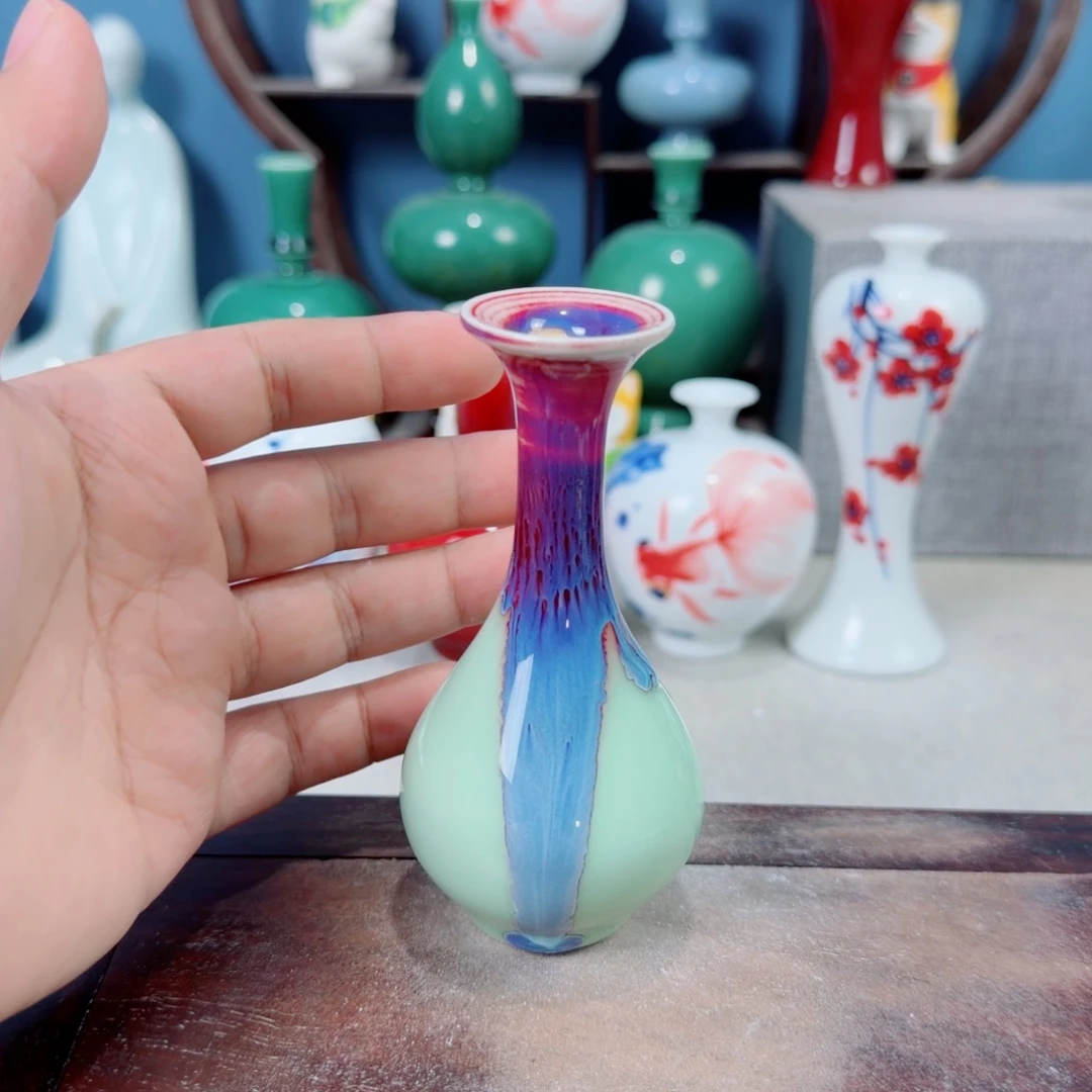 陶瓷手工小花器摆件
