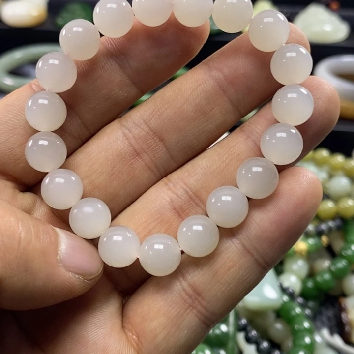 和田玉未镶嵌手链