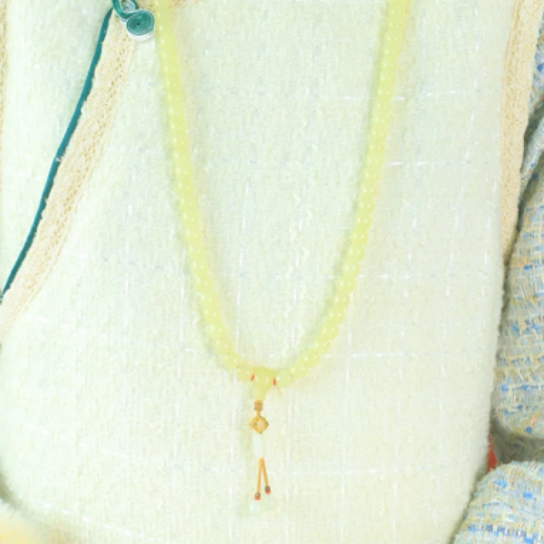 1954900玉美人小程新疆若羌黄口料和田玉老型直切珠项链