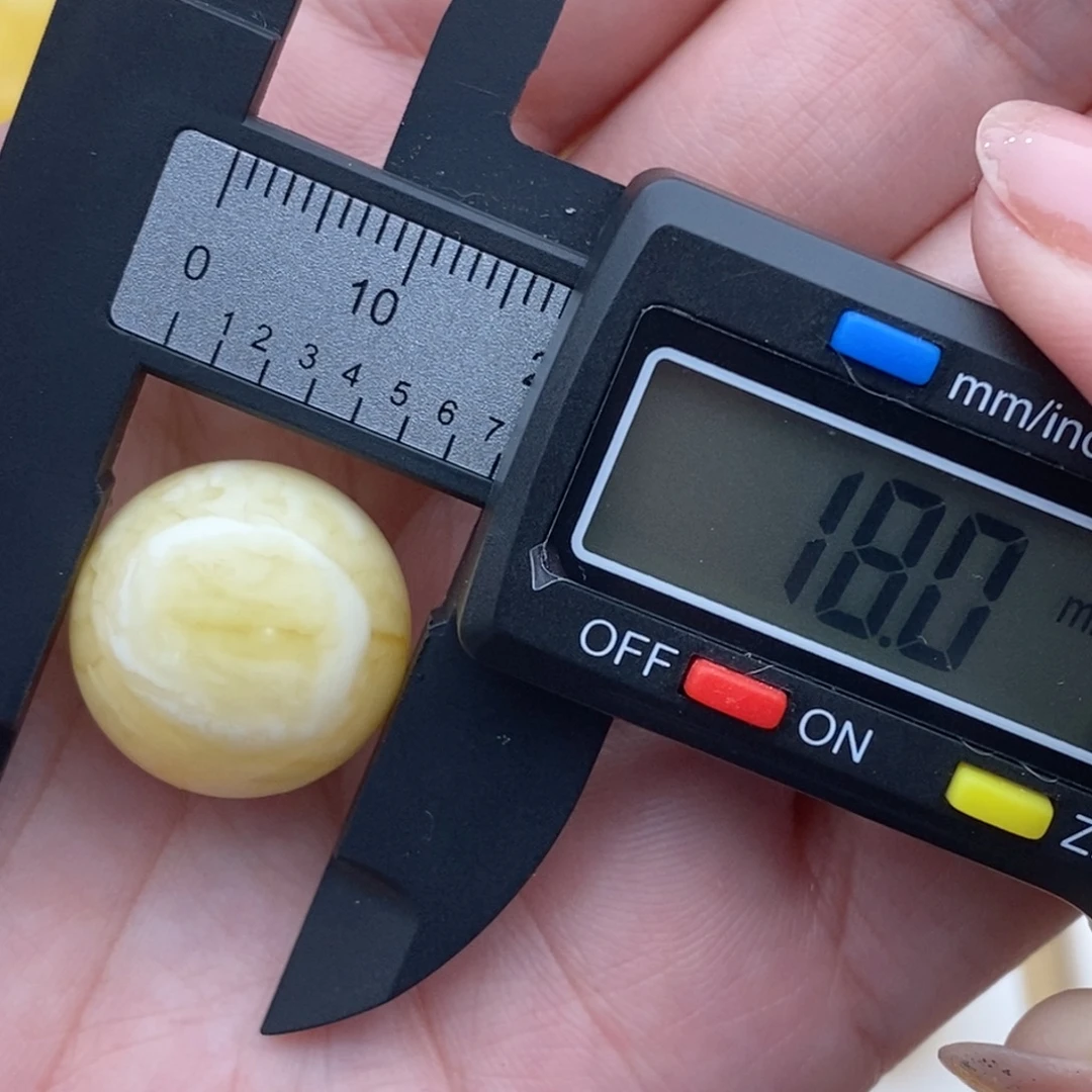 裸石蜜蜡未镶嵌精品白蜡特色眼睛妖花珠子