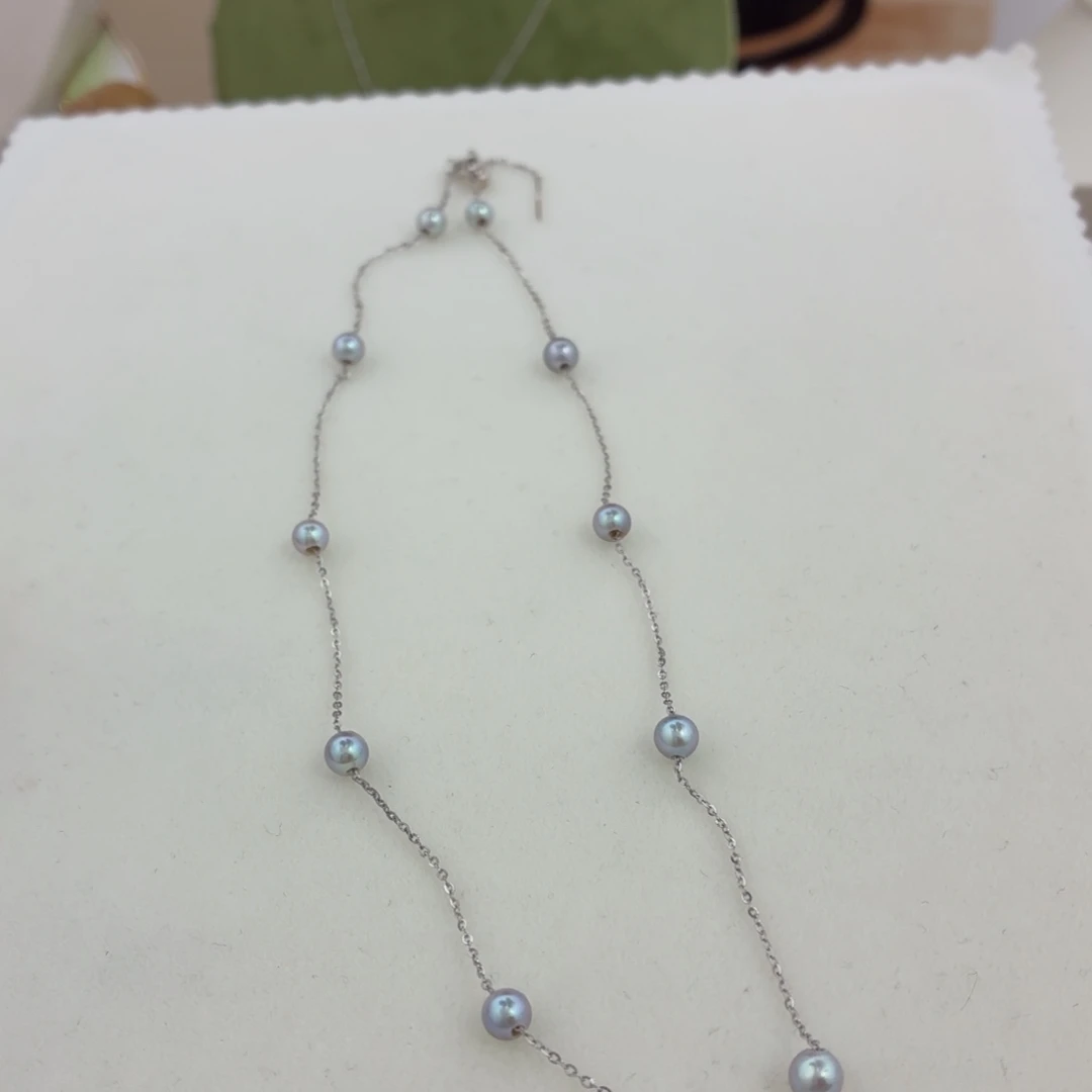 颈饰银S925镶嵌海水珍珠