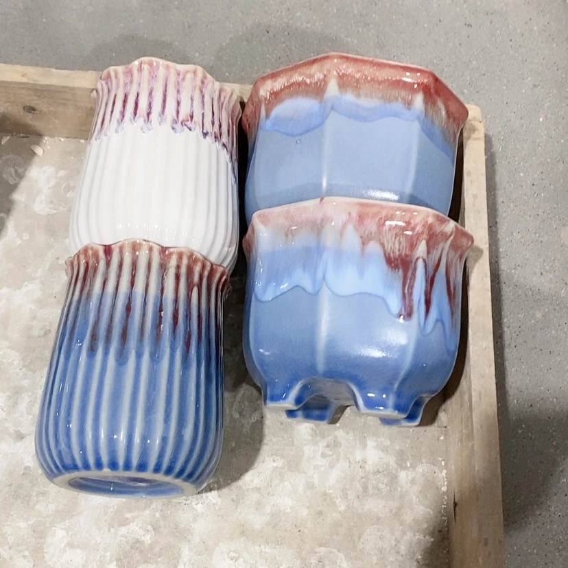 【闪购商品】红陶陶瓷花盆，多肉花盆