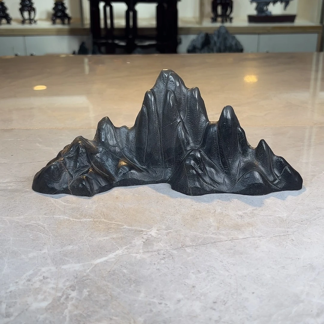 辉***石材灵璧石手工雕刻奇石摆件