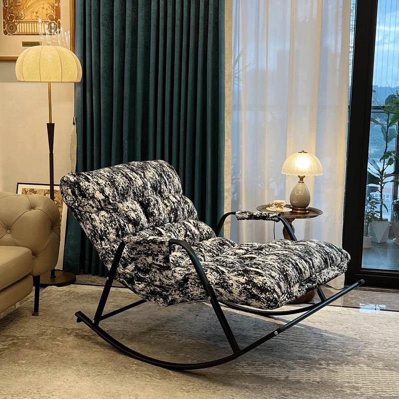 摇摇椅躺椅双人放水科技布家用懒人沙发客厅北欧阳台休闲椅子简约