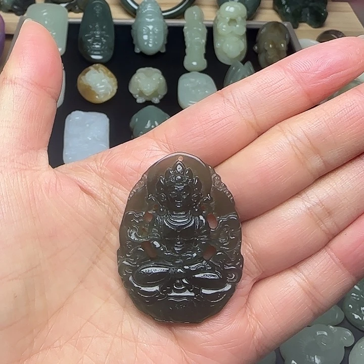 和田玉未镶嵌挂件