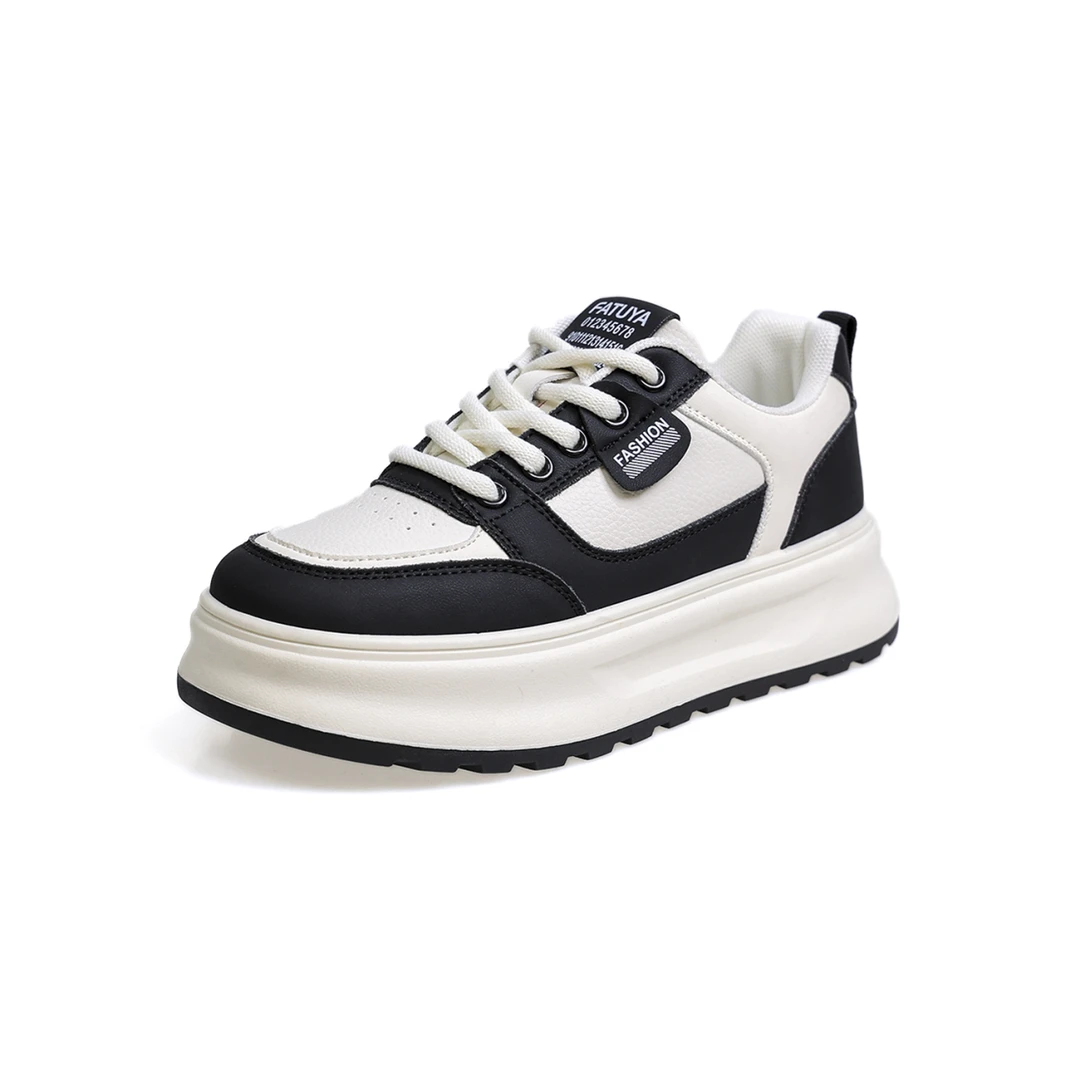 2025年新款小白鞋女厚底板鞋百搭学生休闲松糕鞋运动鞋春秋冬季