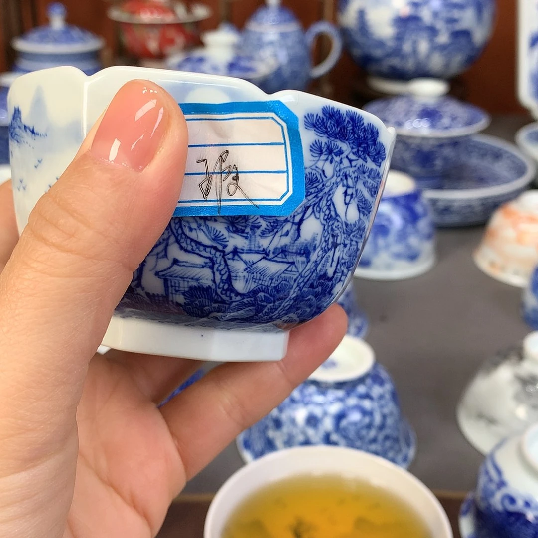 【闪购商品】瓷片太***赵景德镇陶瓷主人杯