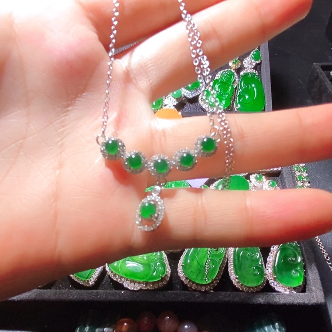 翡翠未镶嵌项链A货翡翠8