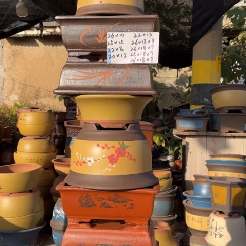 花盆紫砂特价包邮送