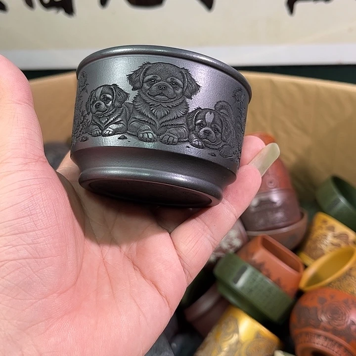 茶杯紫砂全手工紫砂主人杯