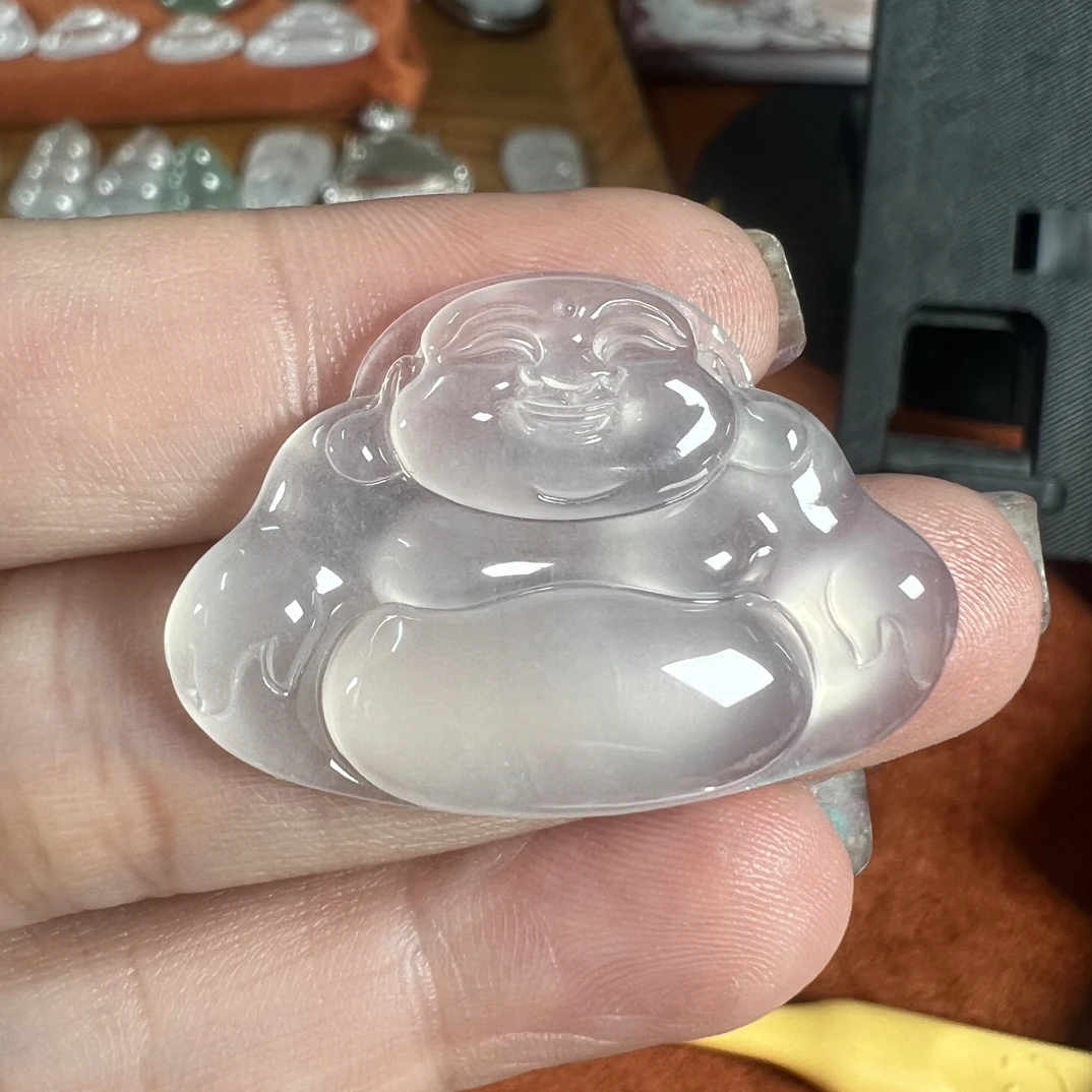 缅料翡翠冰透佛公