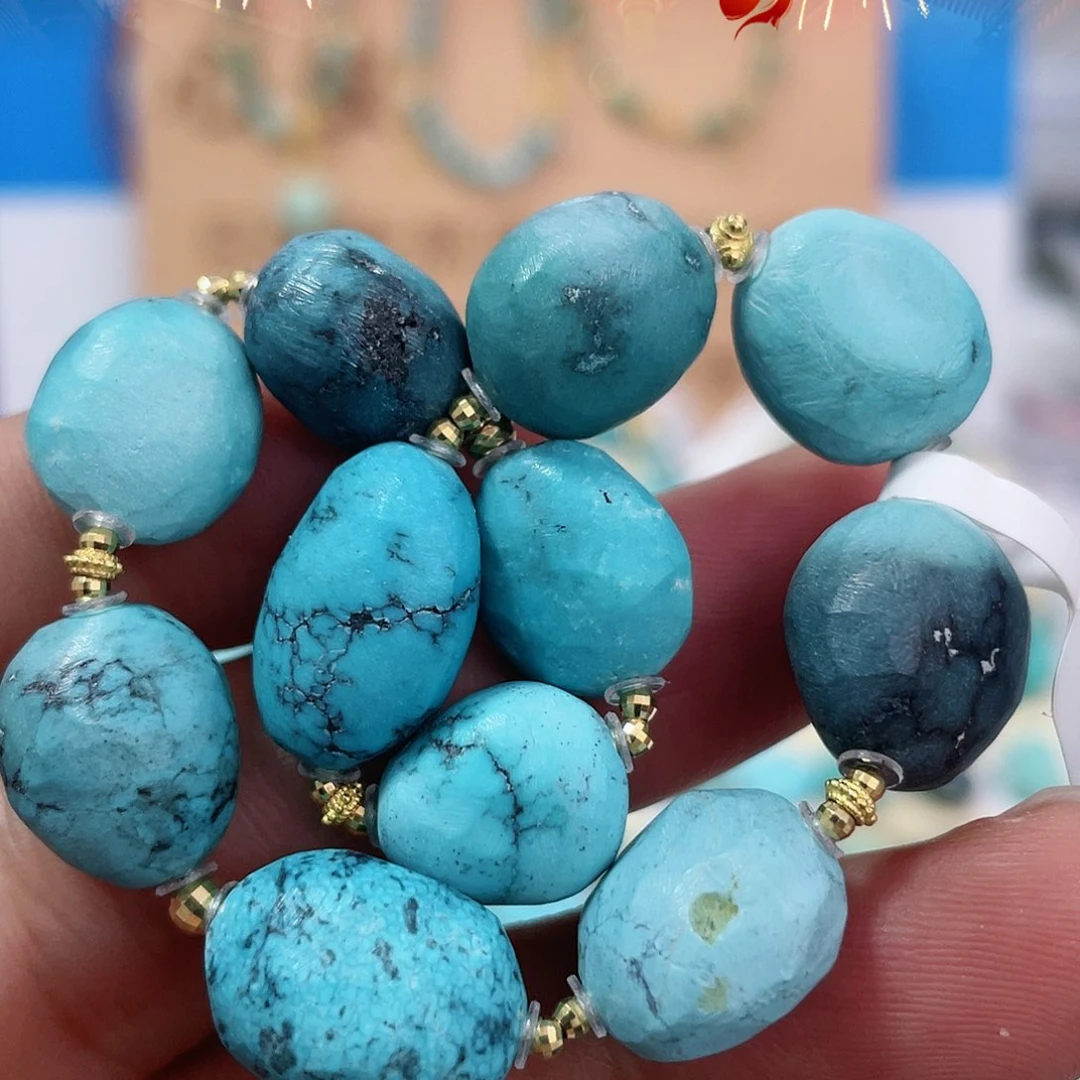 绿松石配饰18K金镶嵌