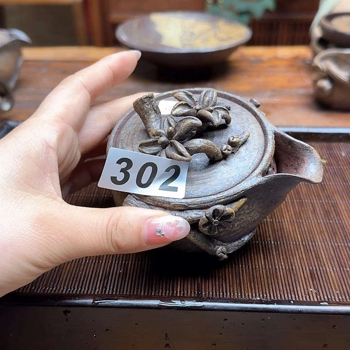 纯手工制作粗陶茶具