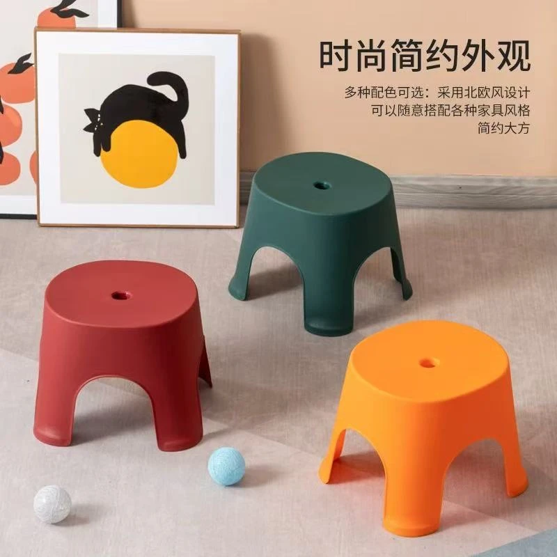 小凳子矮凳塑料儿童小椅子加厚卡通防滑家用垫换鞋