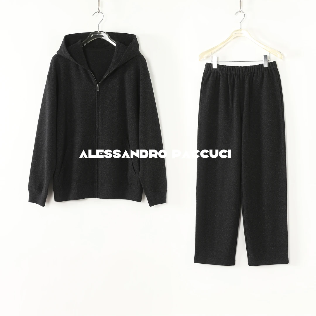 AP洛哥53098WT/53161KC【闲适时光】绵羊毛+棉连帽卫衣/松紧腰裤子