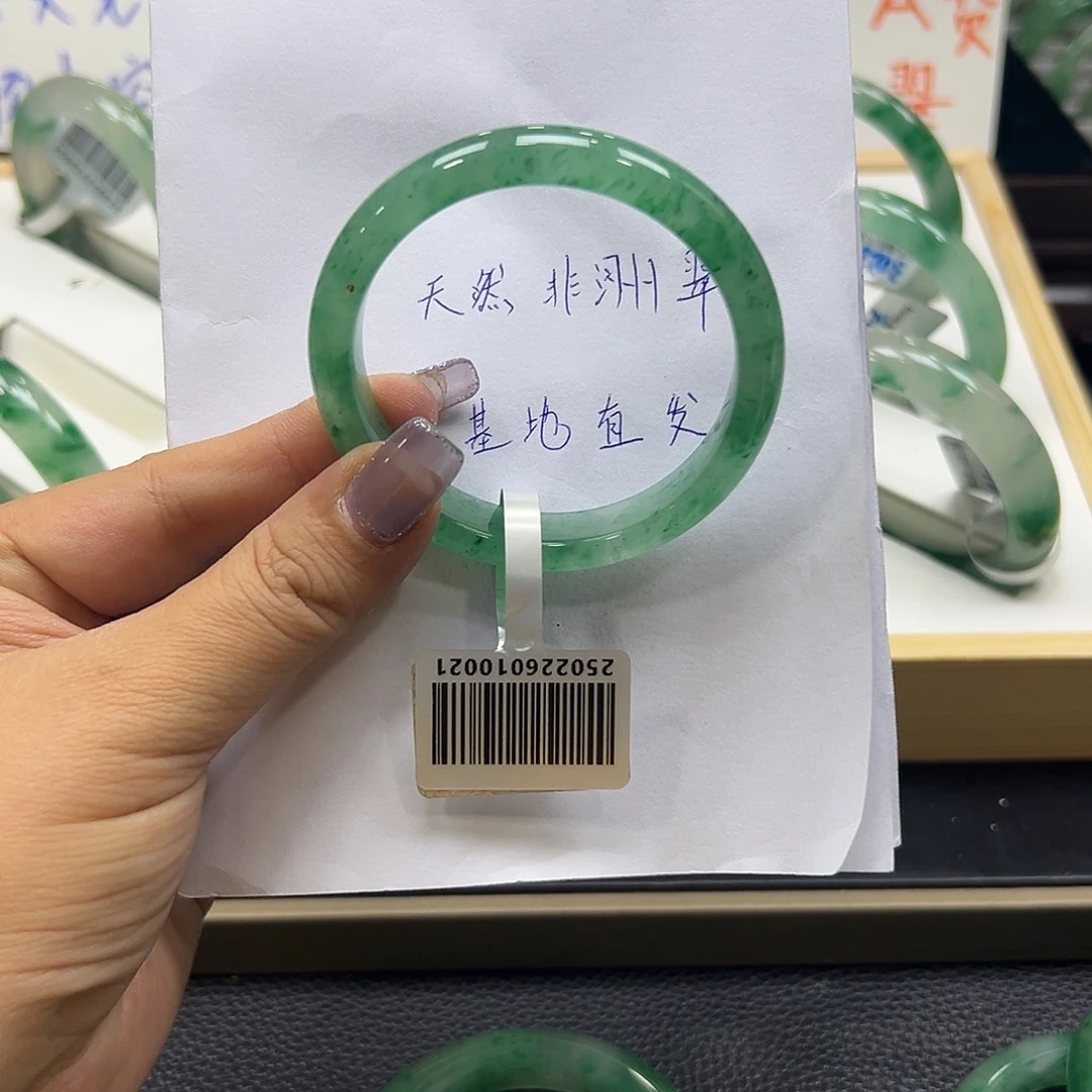 石英质玉（非洲翠）未镶嵌手镯