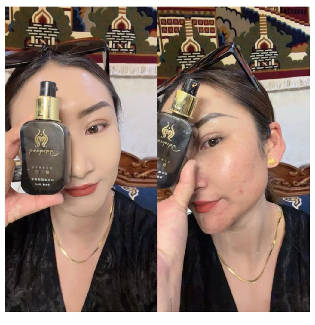 恭色持妆遮瑕粉底液送眼影盘1盒