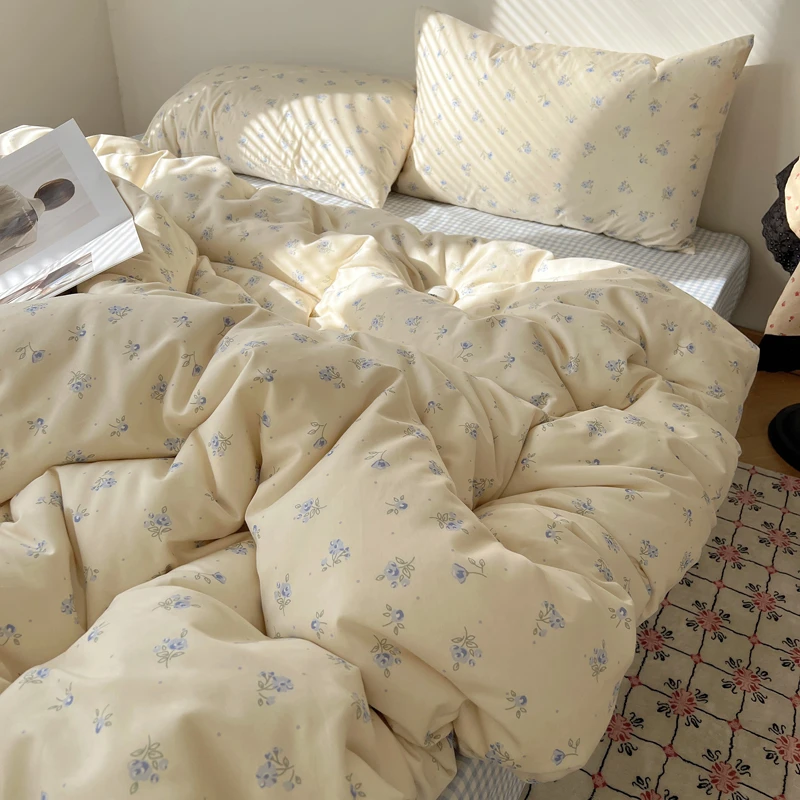 SEONRAN散漫春色春夏少女心全棉碎花系列四件套高颜值高品质