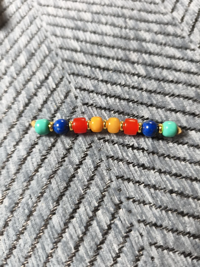 6+八颗天然蜜蜡青金玛瑙（多样性发货）