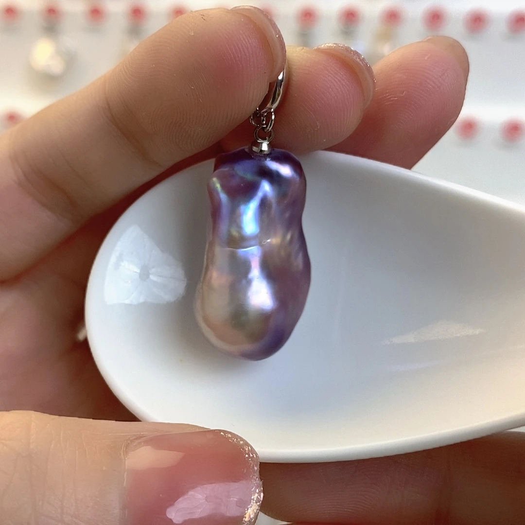 淡水珍珠颈饰银S925镶嵌