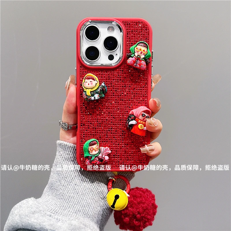 电镀镜框闪钻适用苹果17/iPhone/华为pura80手机保护壳防摔潮爆款