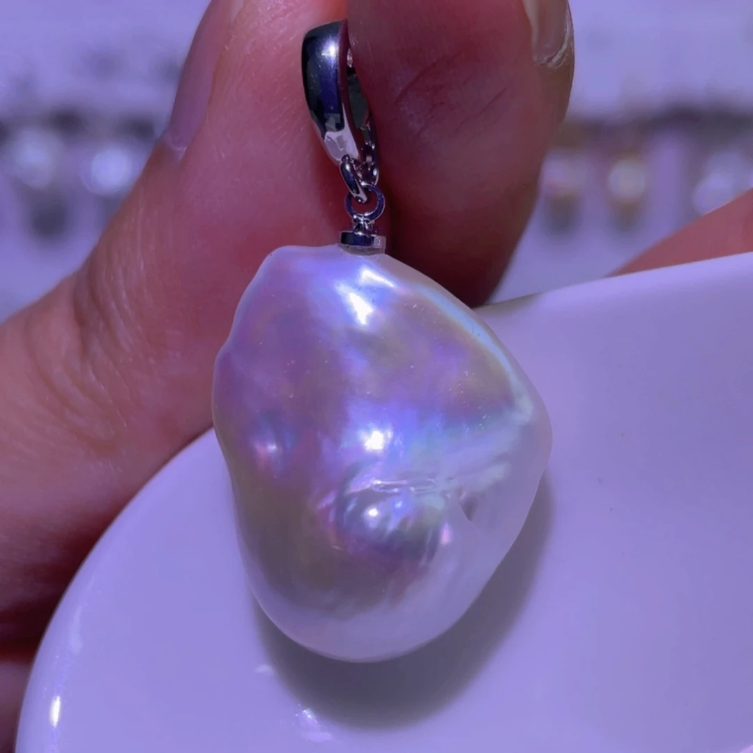 淡水珍珠未镶嵌天然淡水珍珠吊坠