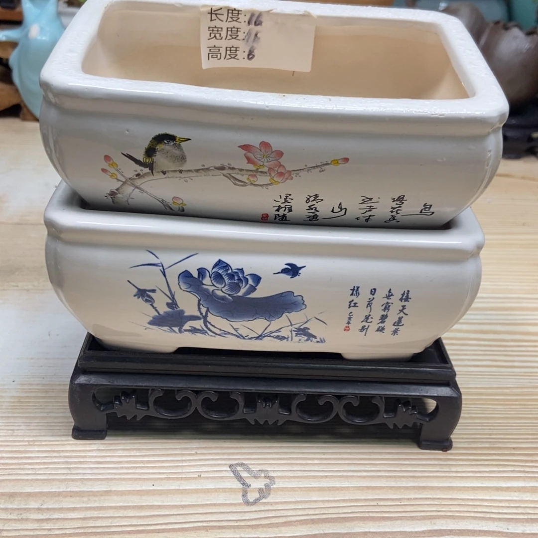 瓷片陶瓷花盆陶瓷艺术