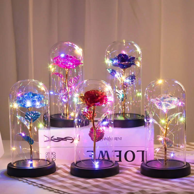 情人节专属送女生女友闺蜜老婆的创意永生玫瑰花束纪念品好看实用