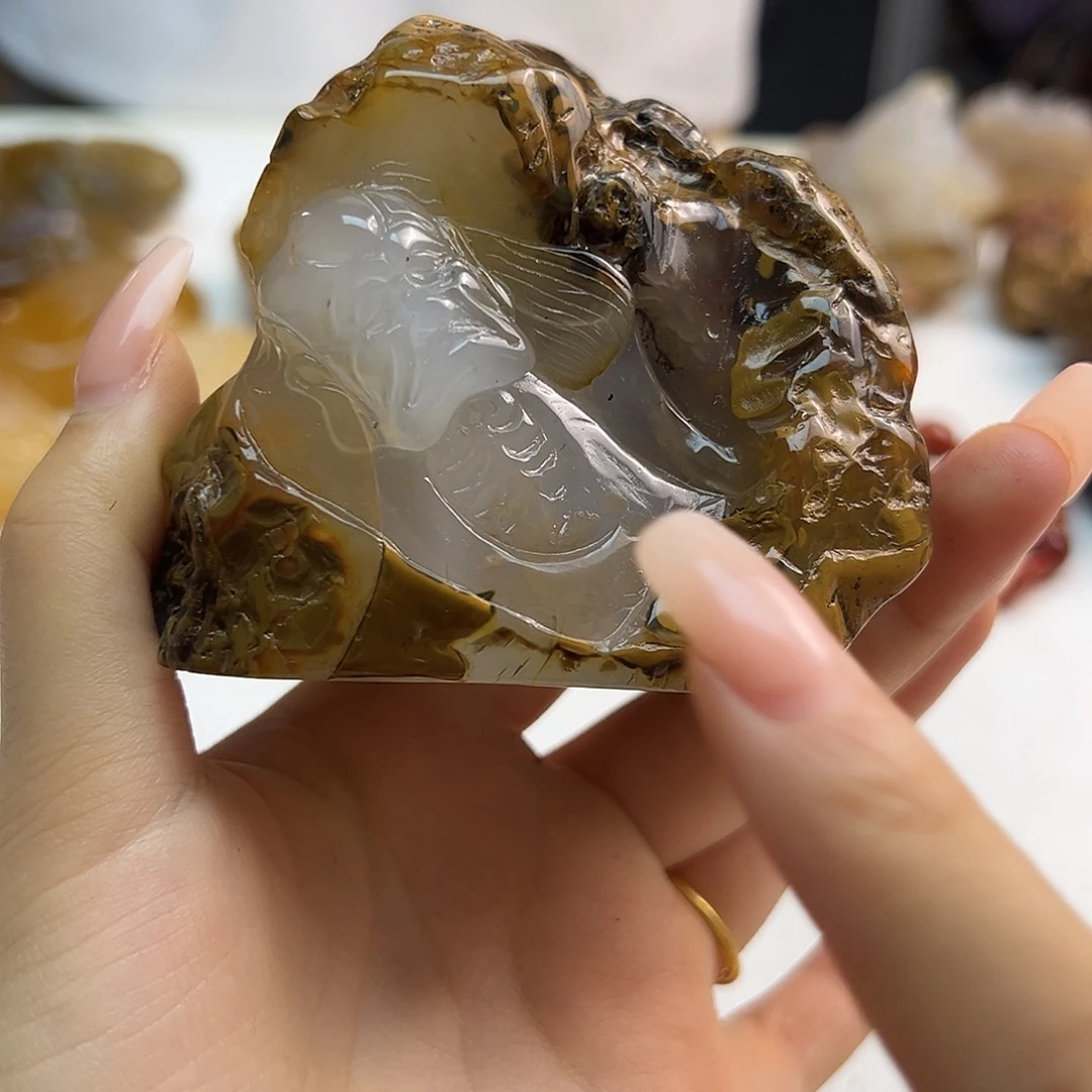 玛瑙/玉髓未镶嵌项链