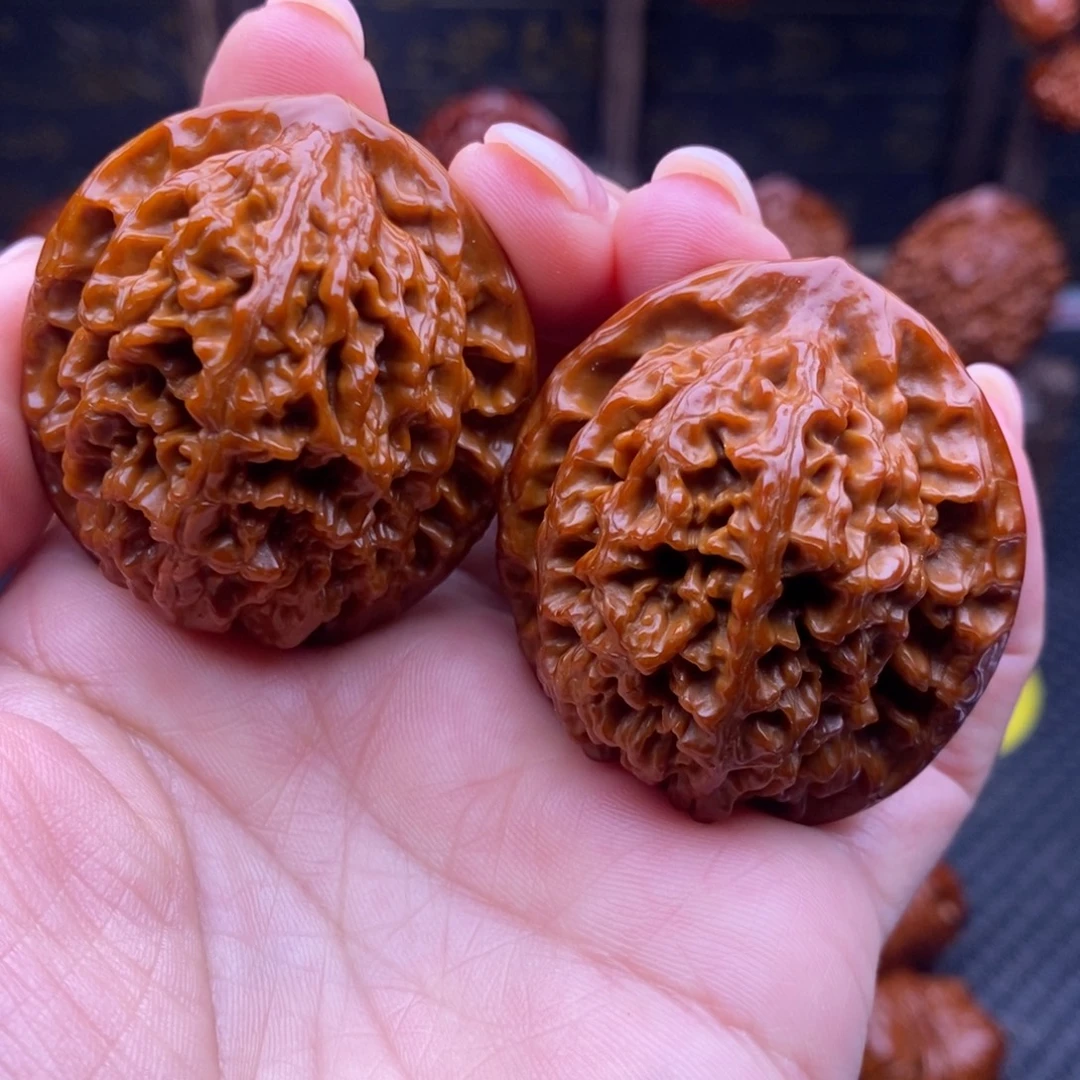 吊坠文玩核桃大花