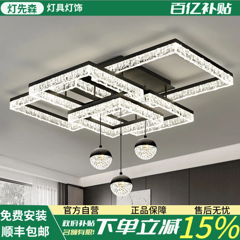 客厅灯意式极简风简约现代客厅树脂卧室2025年新款高级感中山灯具