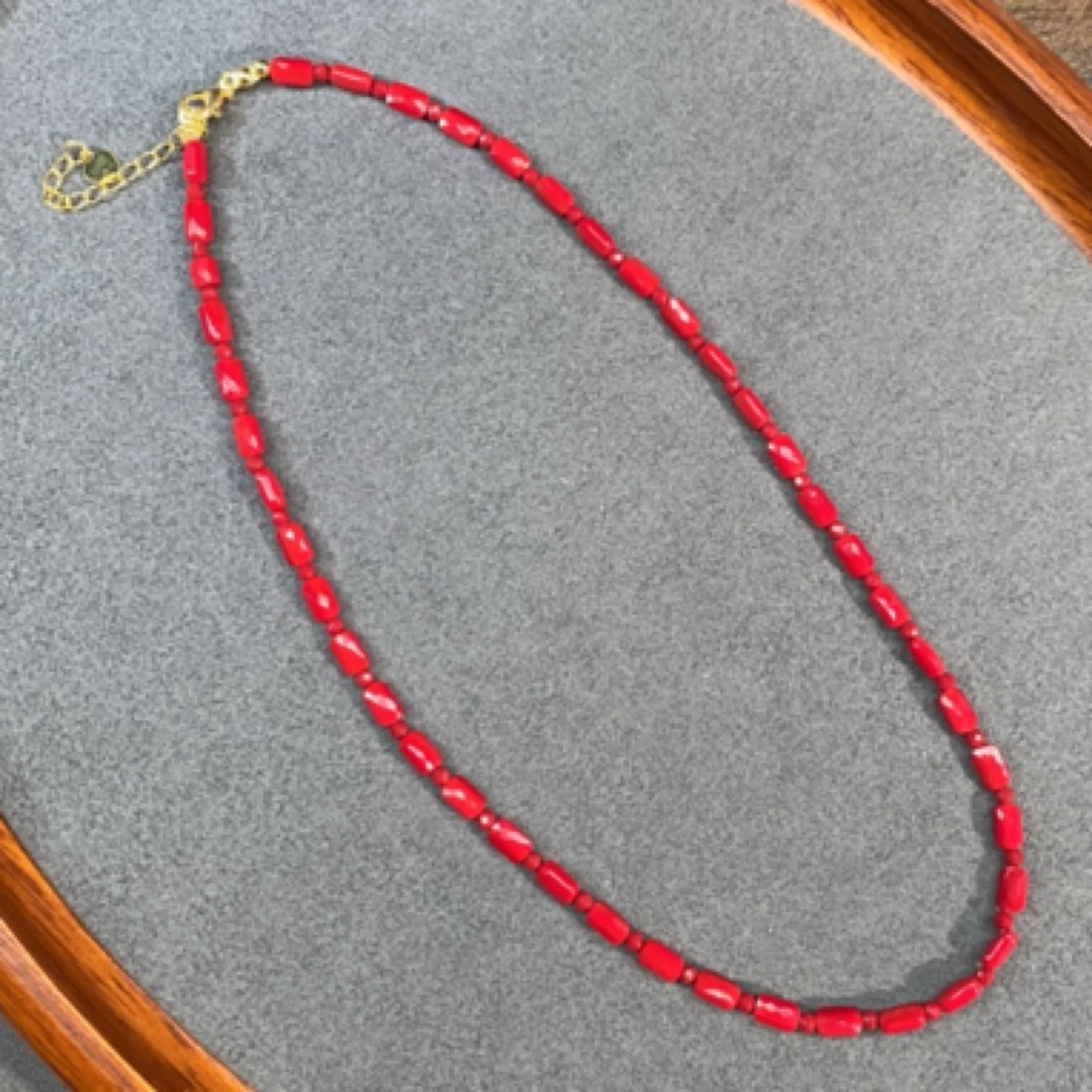 【亏米清仓】4*7mm精品红色锁骨链303