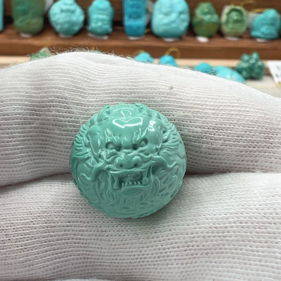 绿松石未镶嵌龙珠16.5mm