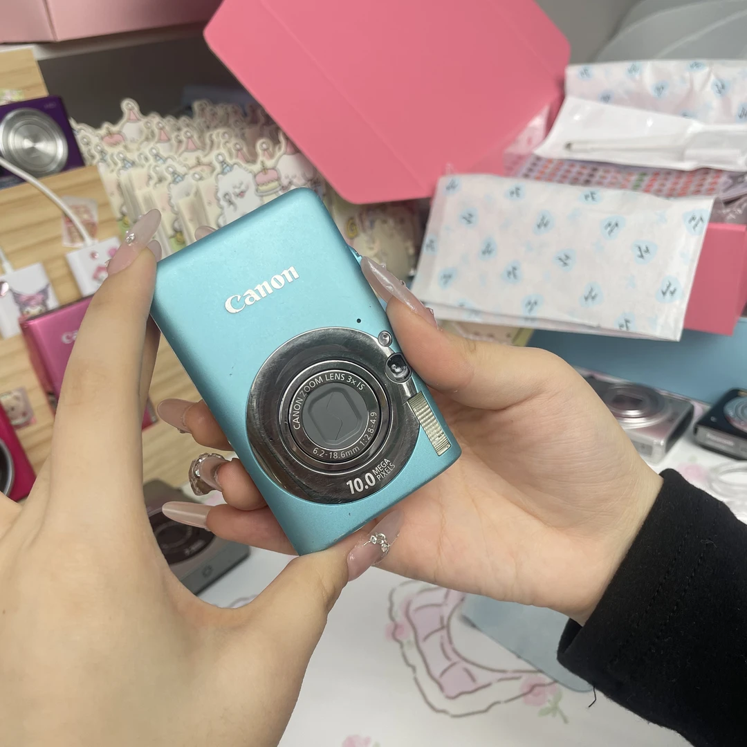 95新 Canon/佳能 ixus95蓝色欧版1000万像素3倍变焦复古ccd