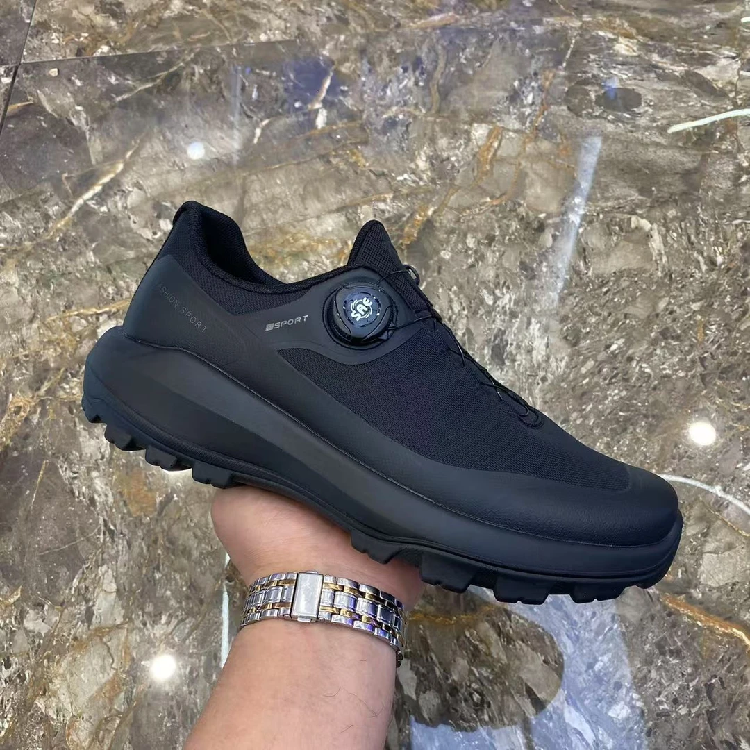 男鞋2025春季新款男士户外轻便运动休闲鞋透气软底韩版纽扣男潮鞋