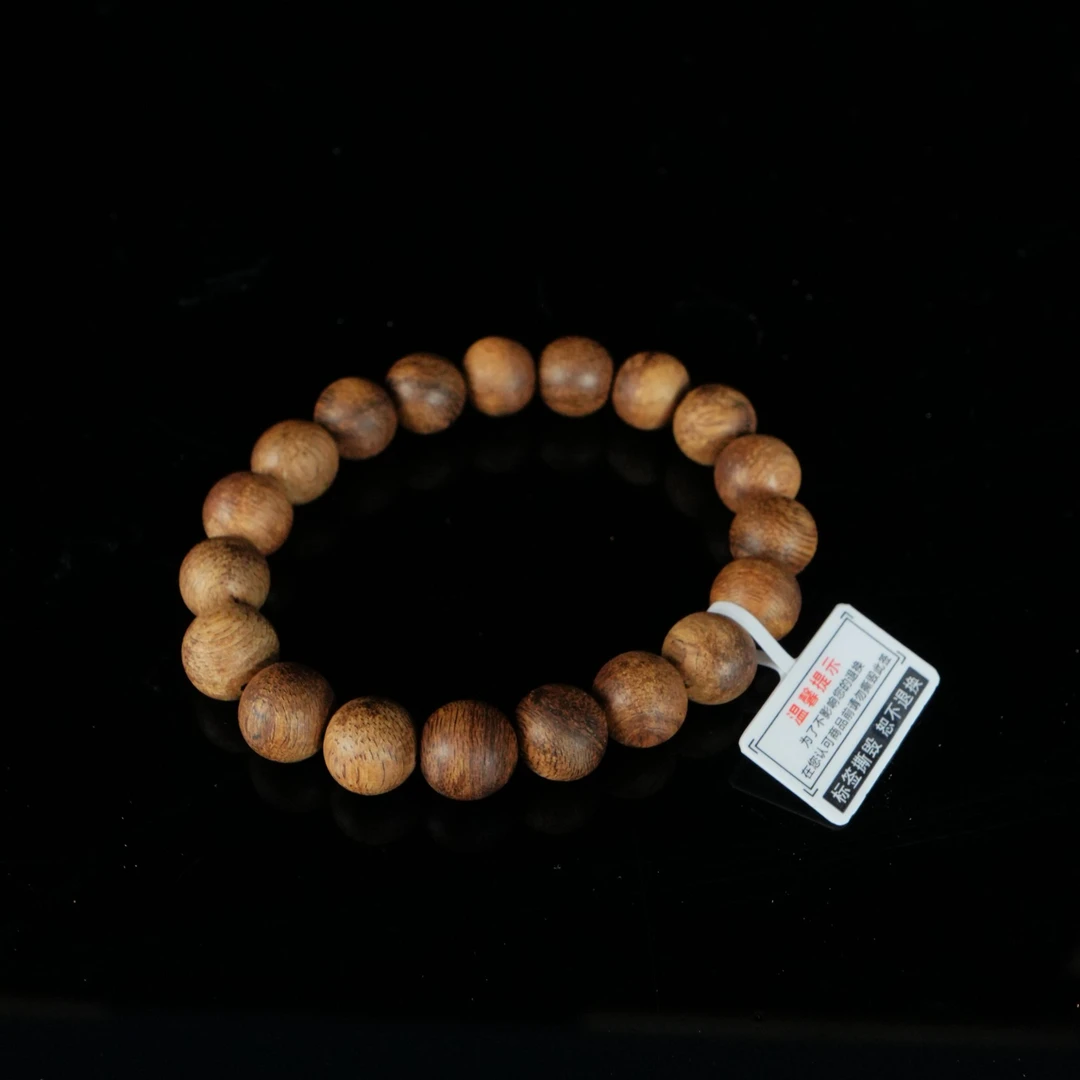 DY-B6628 印尼坤甸黄油土沉8分沉手串 1.09cm 7.75g