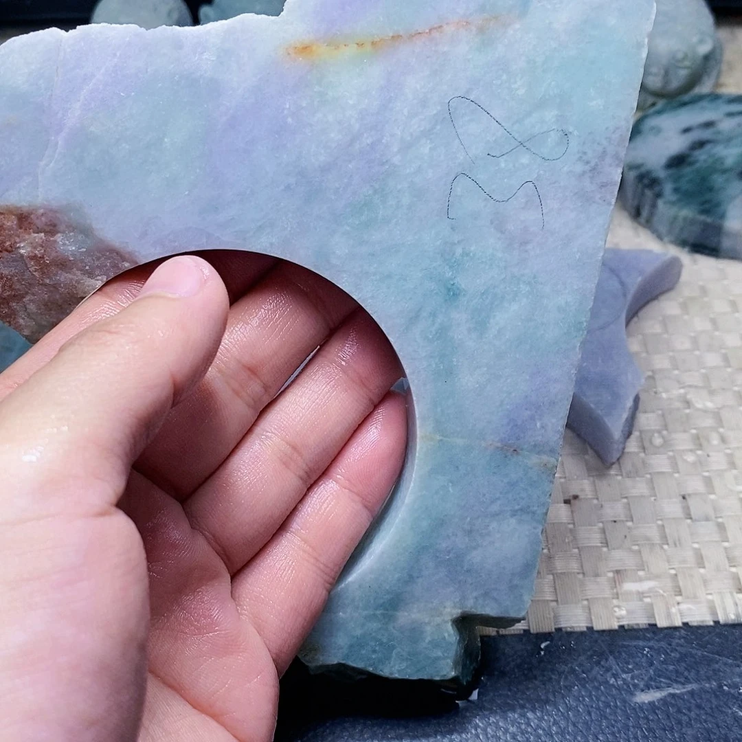 翡翠未镶嵌颈饰558