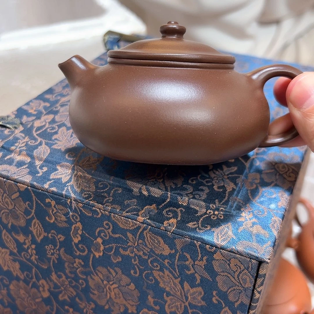 *****茶壶紫砂六方寒江