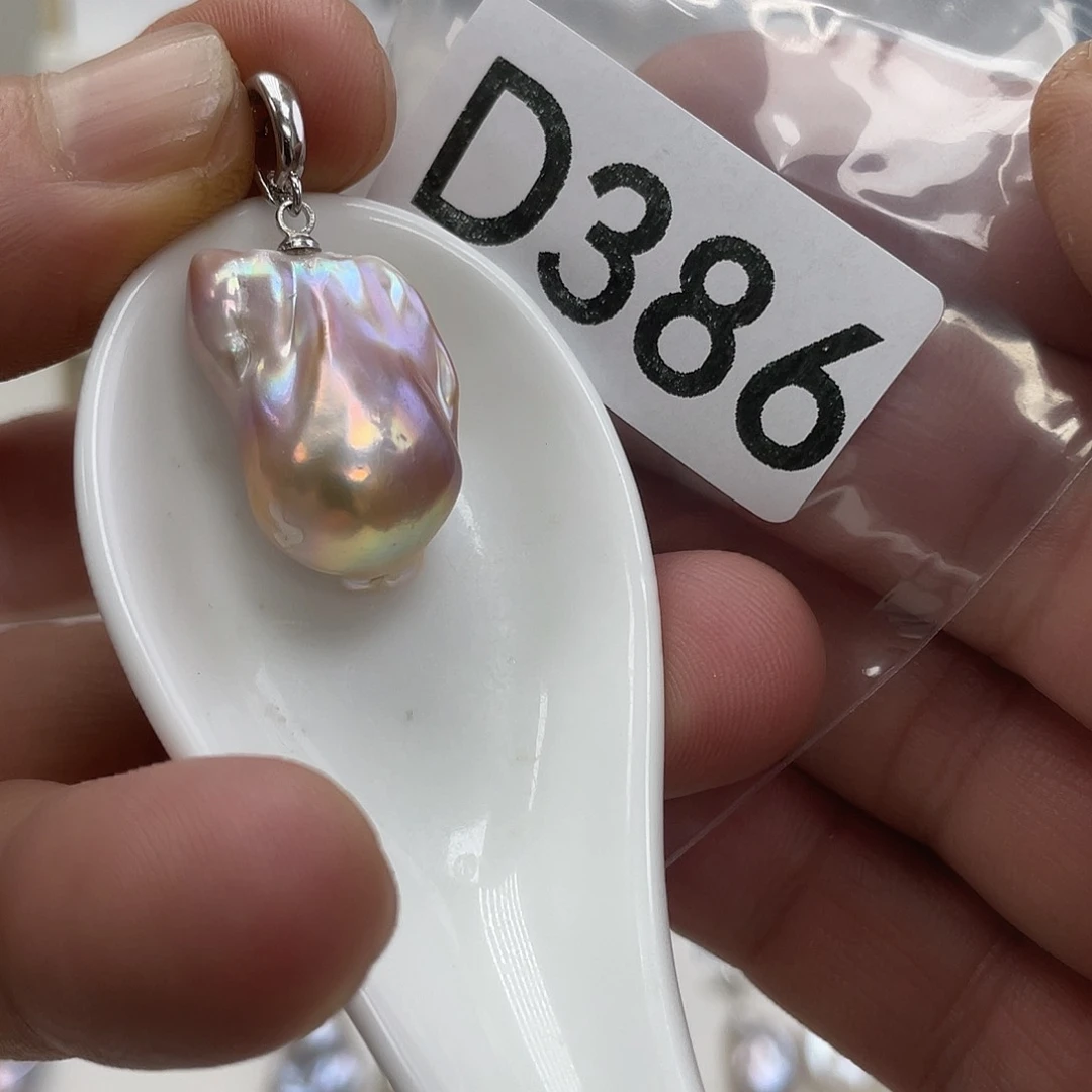 淡水珍珠颈饰银S925镶嵌雨*