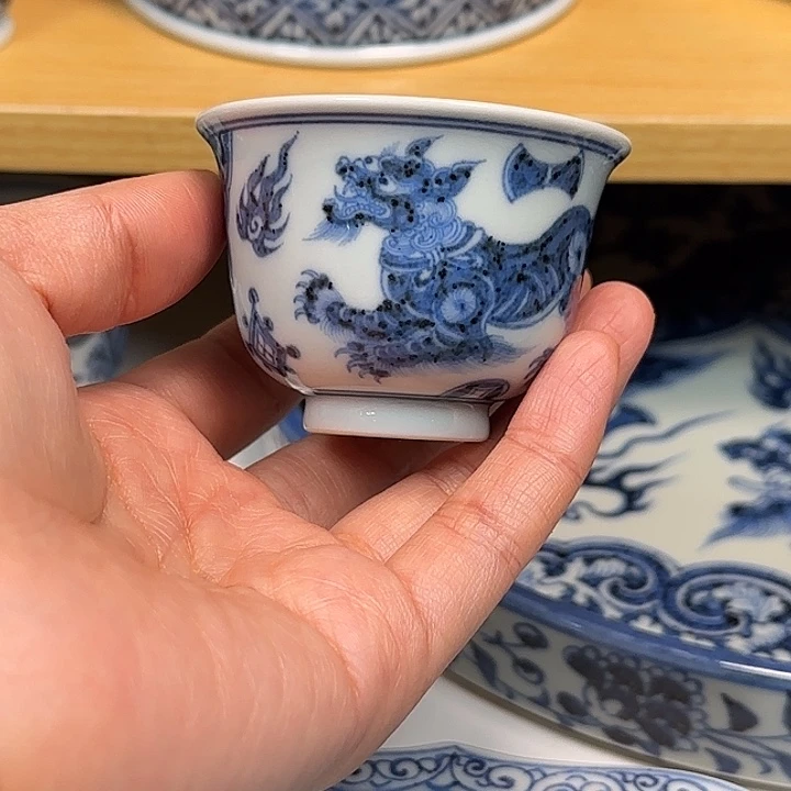 事事如意闻香杯明续幽蓝