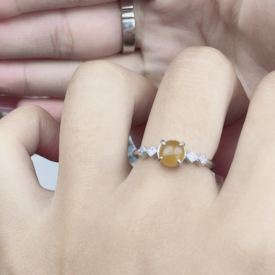 翡翠银S925镶嵌戒指09