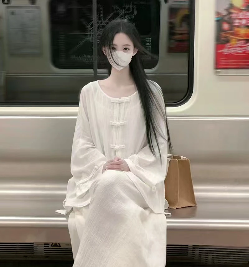 [大虞棉麻] 001-050号春季新款亚麻裙袍系列（ 编码以当日为准)