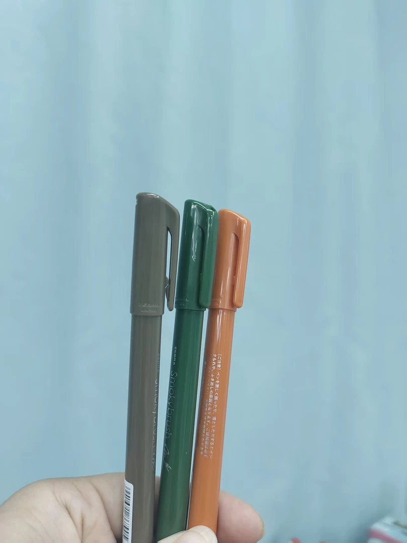 074 zebra彩色秀丽笔软头