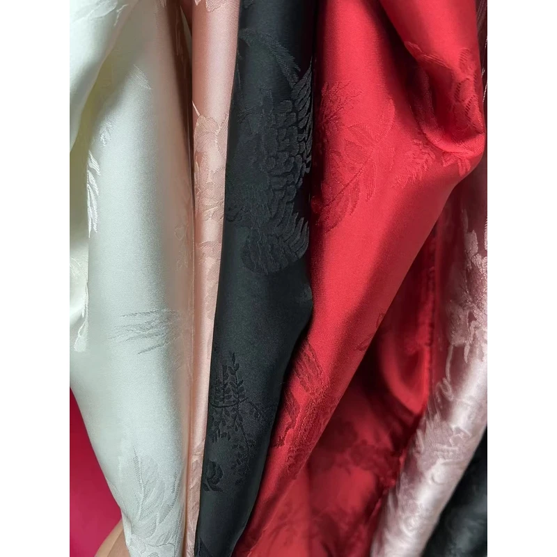 江南1号【喜上眉梢】国风提花高档旗袍外套马甲面料