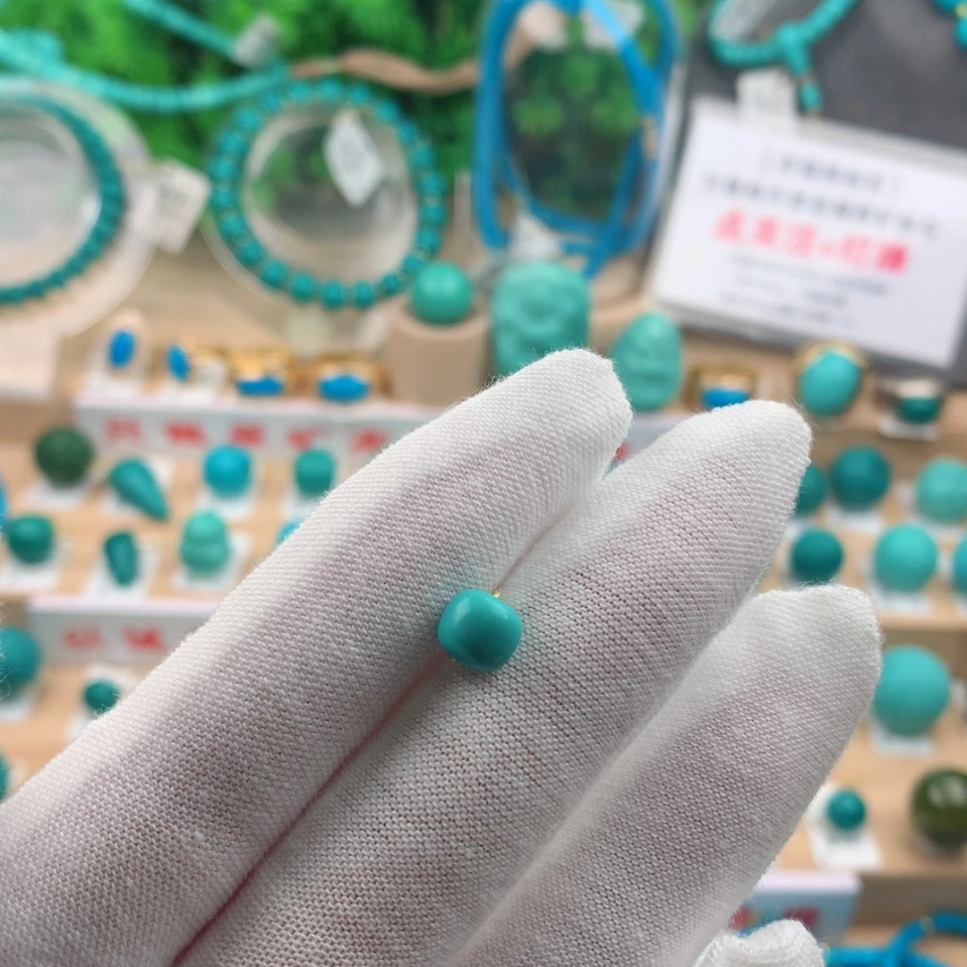 绿松石未镶嵌配饰6.9-6.5