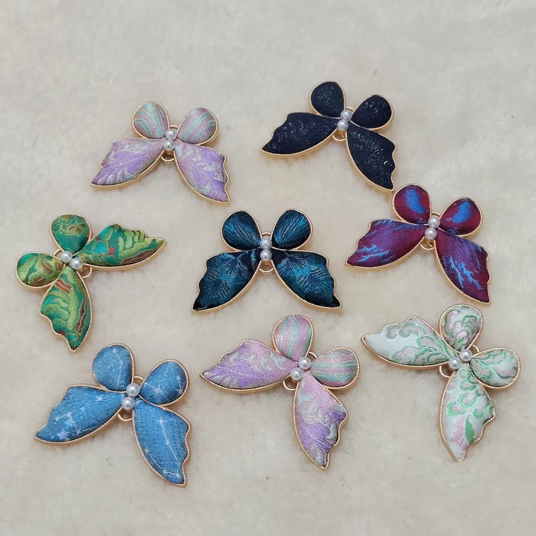 纯手工超美超仙气宋锦蝴蝶发夹、国风复古潮流发饰、日常百搭头饰！