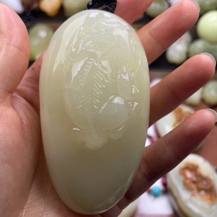 宁***远石材天然古青石手把件