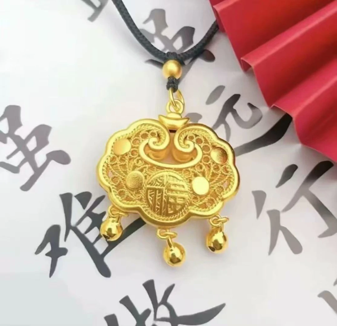 合金吊坠 【平安锁吊坠】时尚精致精美复古传承