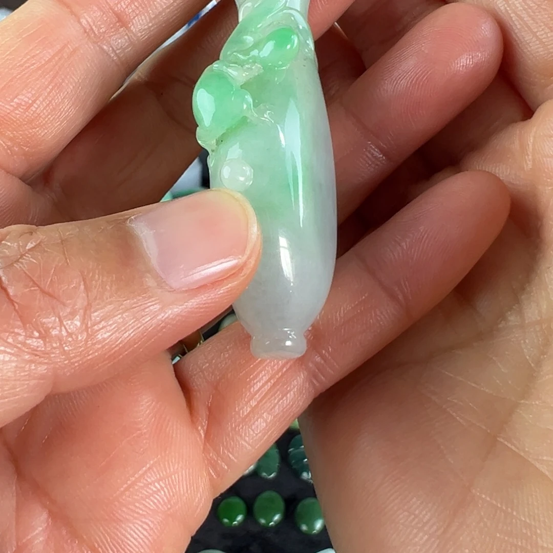 翡翠未镶嵌手镯天然翡翠挂件