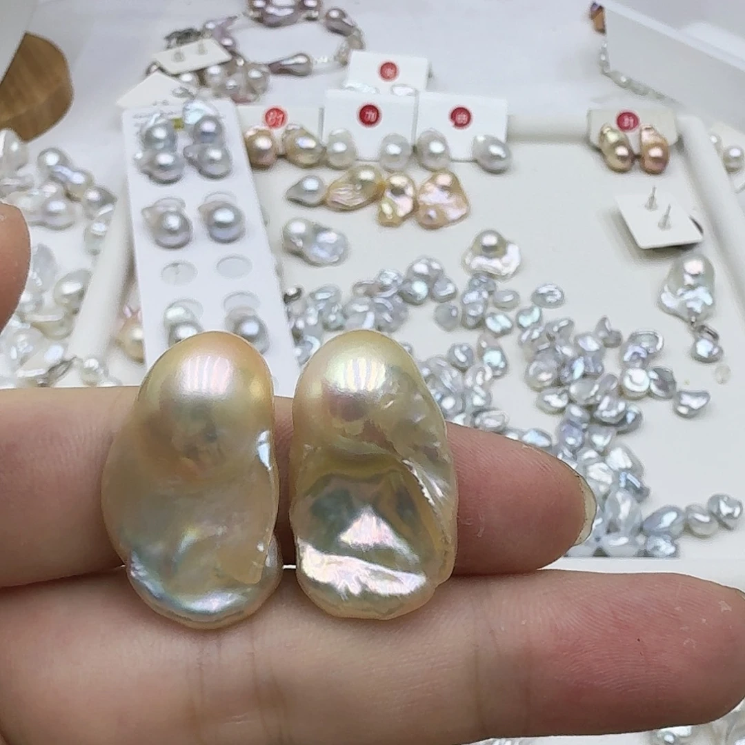 淡水珍珠未镶嵌吊坠(不含链)大****）